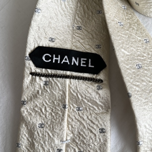 Chanel ecru men’s tie - Picture 5 of 10